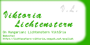 viktoria lichtenstern business card