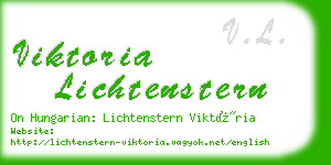 viktoria lichtenstern business card